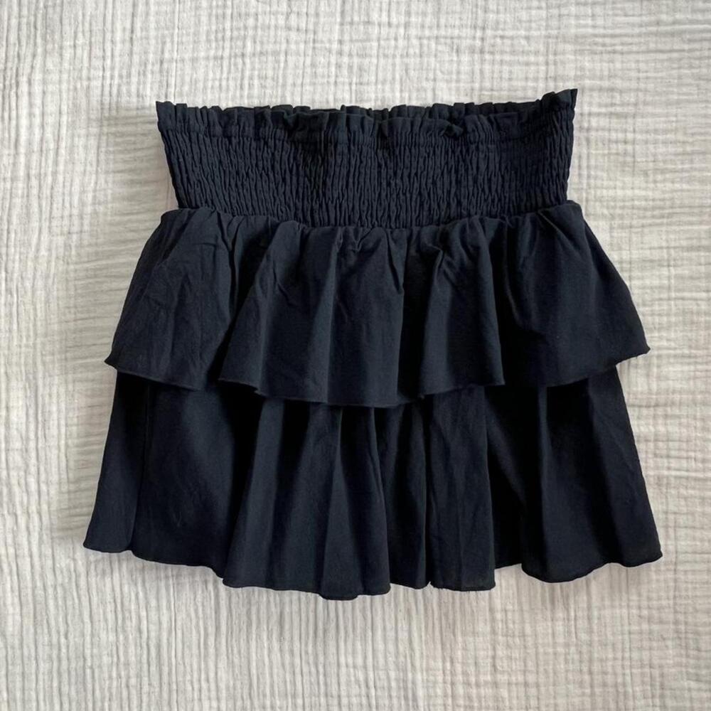 SHEIN black ruffled mini skirt